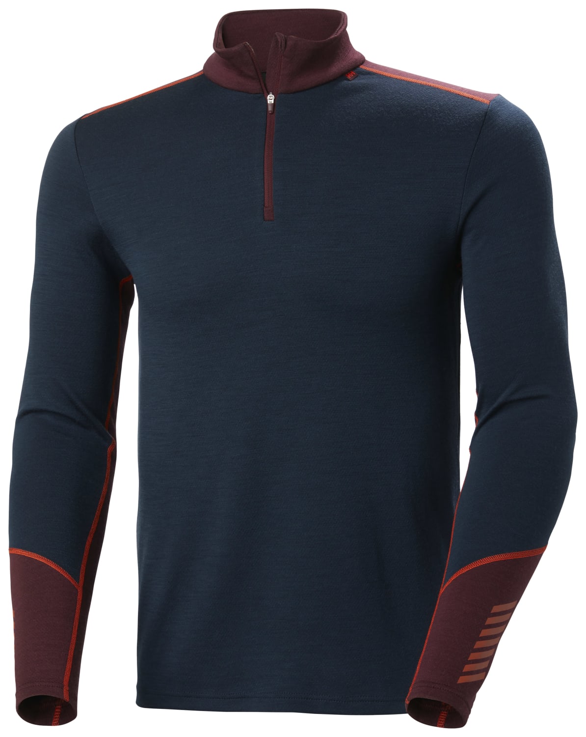 HELLY HANSEN LIFA MERINO MIDW 1/2, BLÅ
