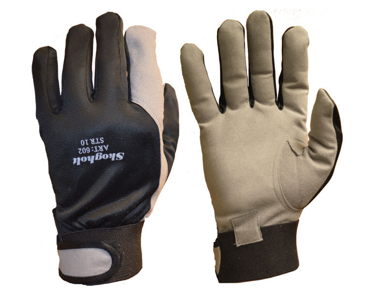 MONTERINGSHANSKE I KUNSTLÆR/STOFF/BORRELÅS