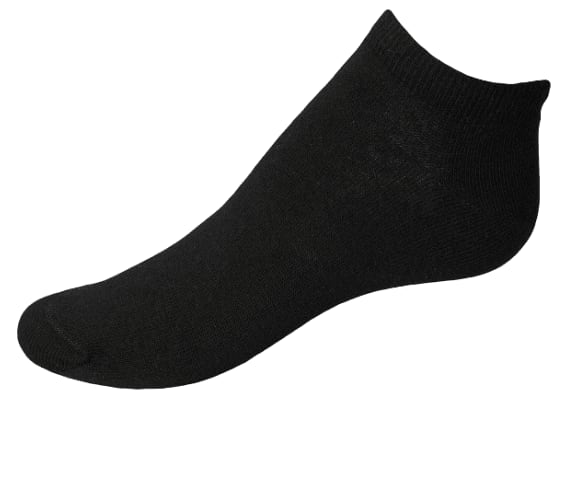 SAFA ANKELSOKK, SORT, 5 PK.