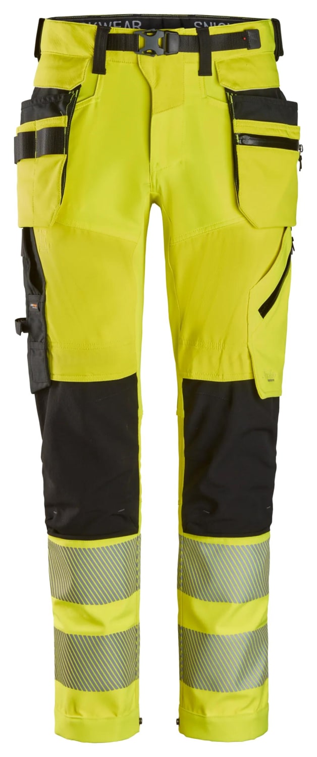 SNICKERS HIGH-VIS ARBEIDSBUKSE KL 2, GUL
