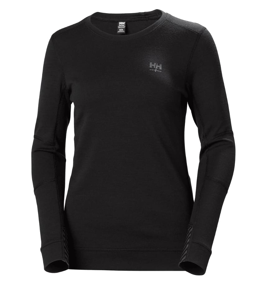 HELLY HANSEN LIFA DAME MERINO GENSER RUND HALS SORT