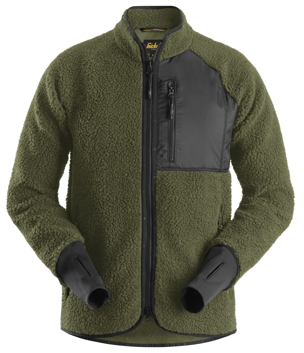 SNICKERS ALLROUNDWORK TEDDYJAKKE, GRØNN