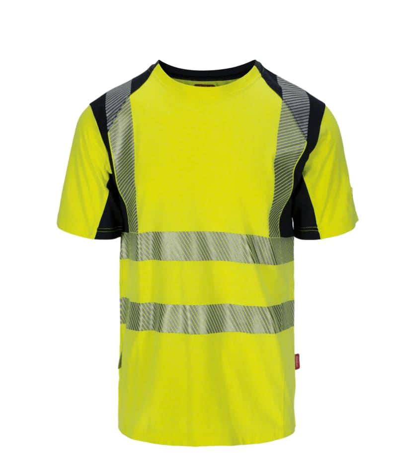 STRAKOFA MULTIPLUS T-SKJORTE, SORT/GUL