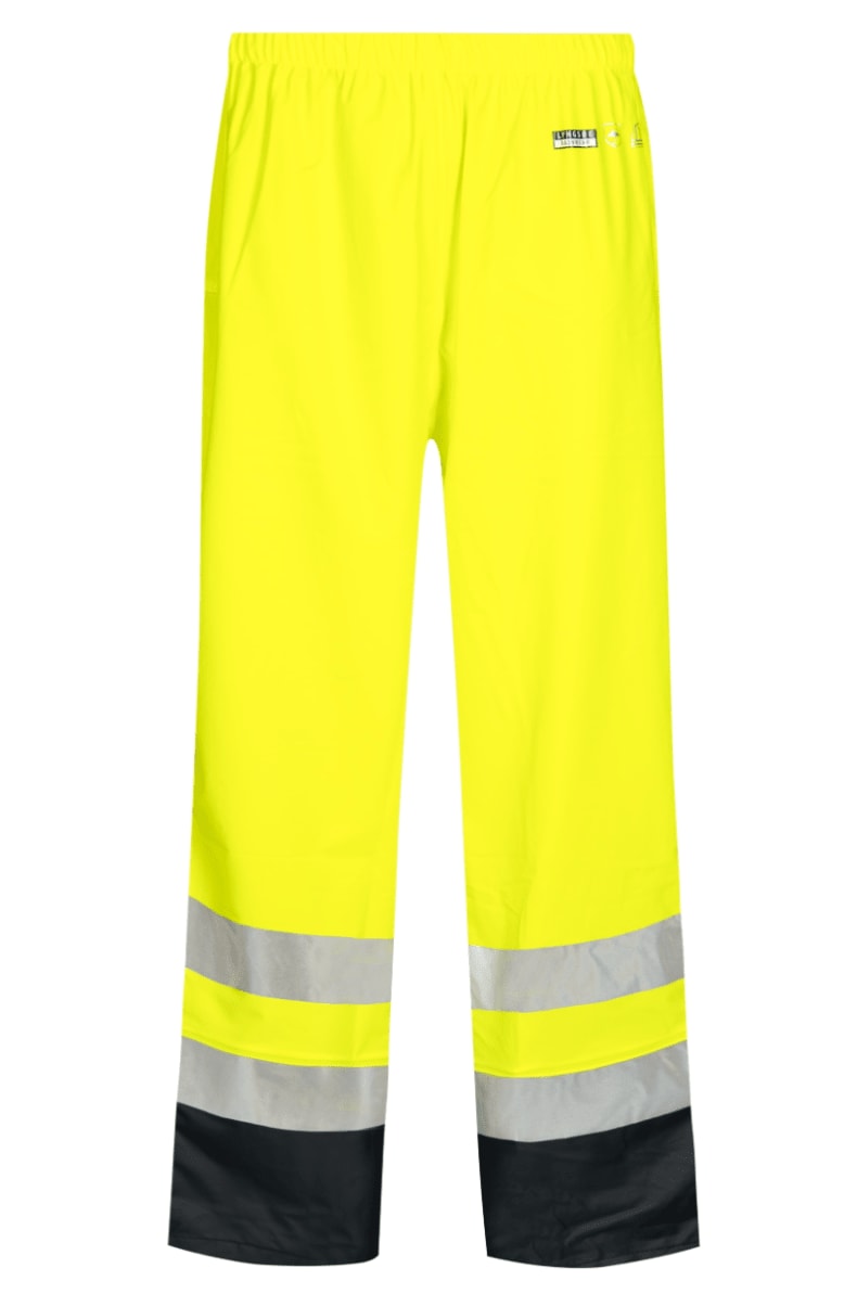 LYNGSØE PU-REGNBUKSE GUL/MARINE