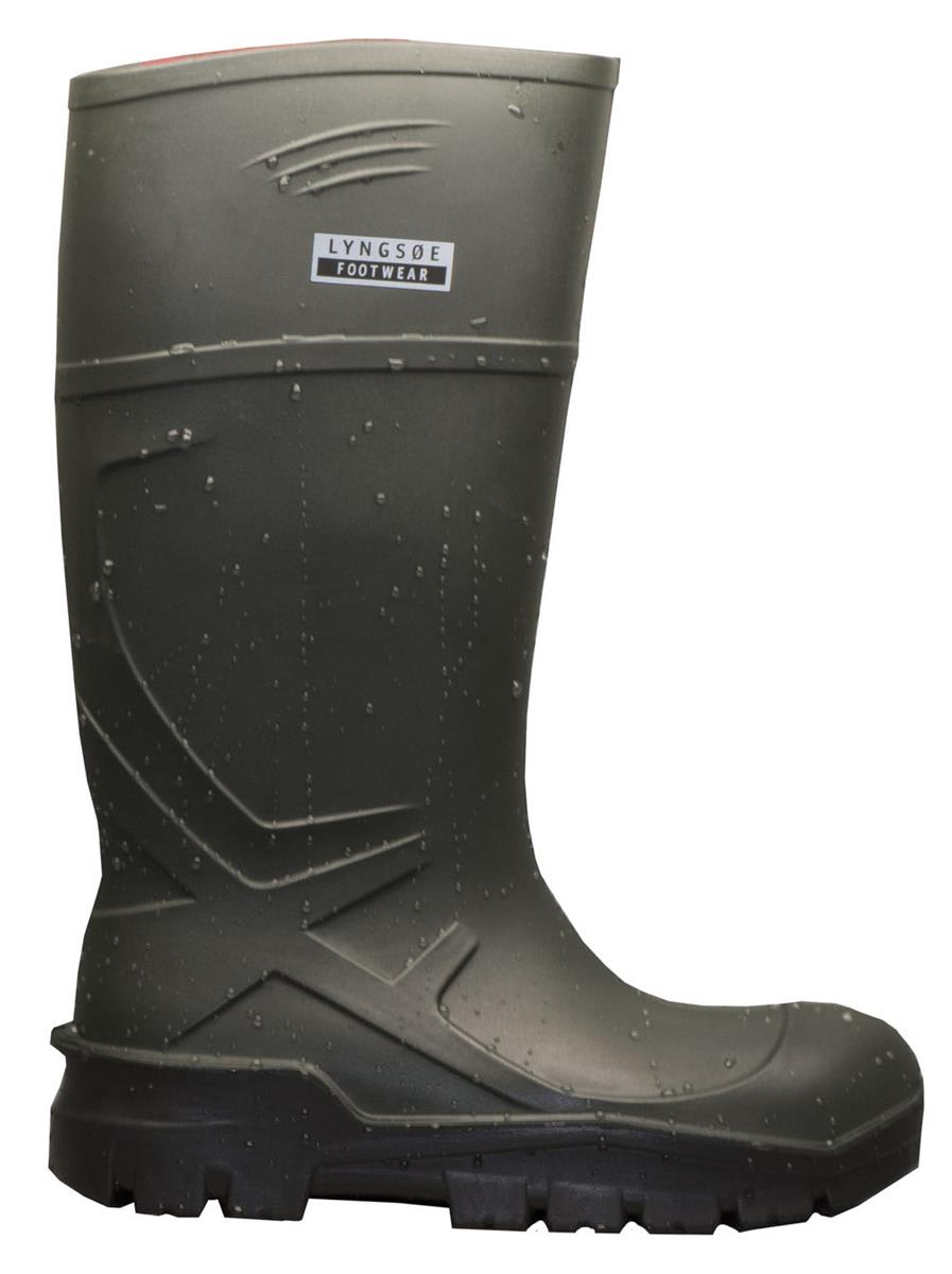 LYNGSØE PU-VERNEGUMMISTØVEL, GRØNN