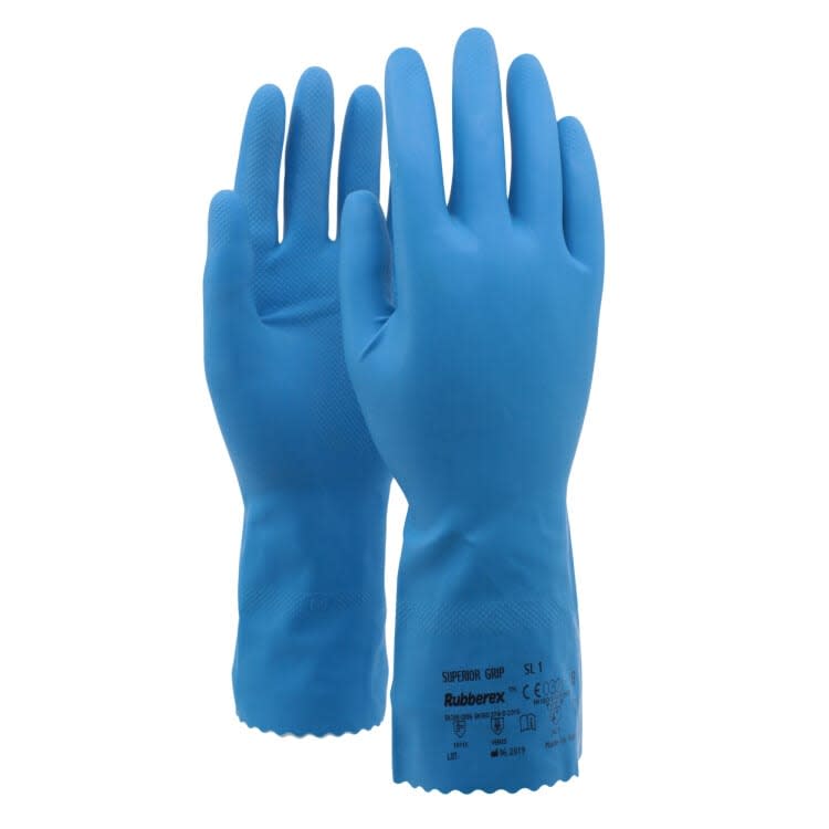 HUSHOLDNINGSHANSKE AV LATEX/NITRIL, BLÅ