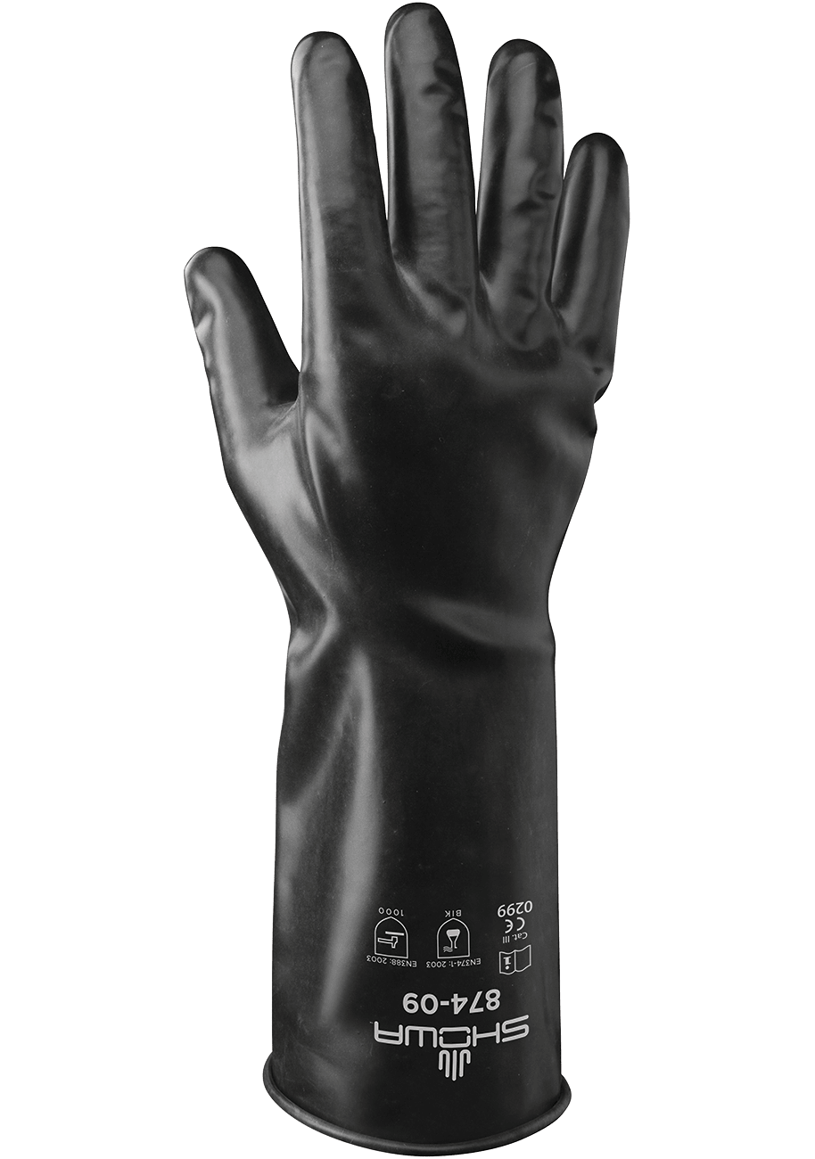 SHOWA BUTYLHANS,KE, 35 CM LANG, 0,35 MM TYKK