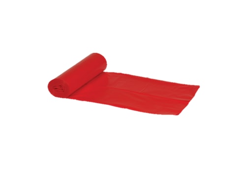 PLASTSEKK LLDPE RØD, 120 L, 76X103CM (10STK I RULL)