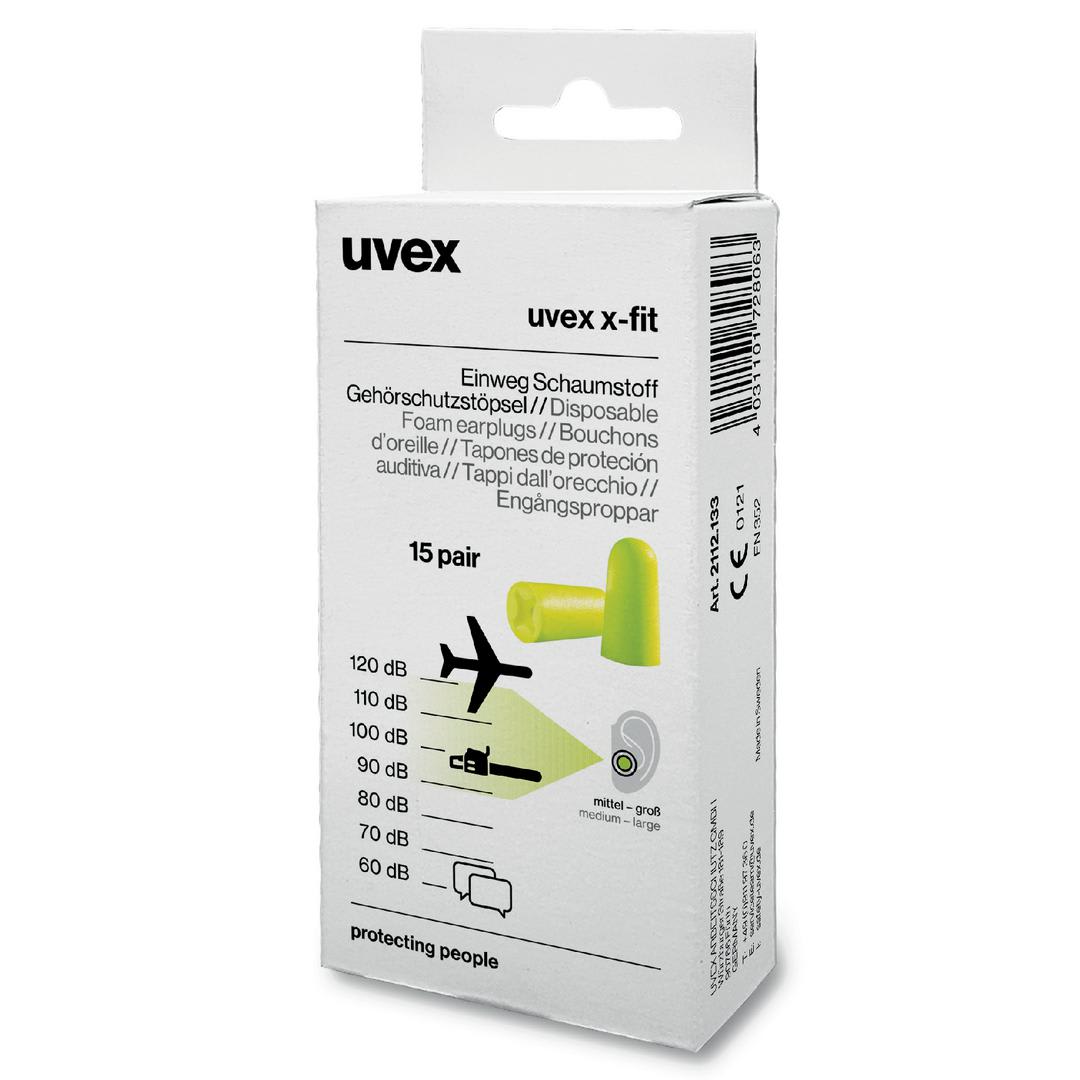 UVEX ØREPROPPER X-FIT MINIBOX (15 PAR)