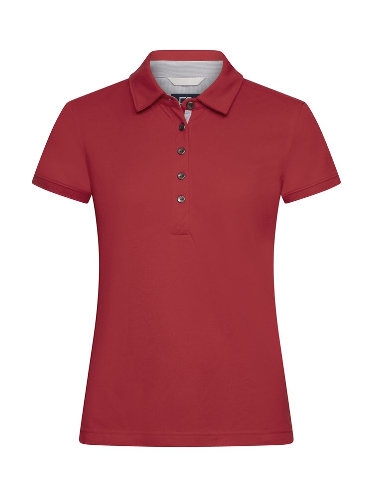 CUTTER & BUCK ADVANTAGE PREMIUM POLO LADIES, RØD