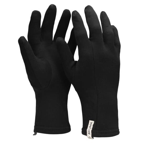 ACLIMA HOTWOOL LINER GLOVES, JET BLACK