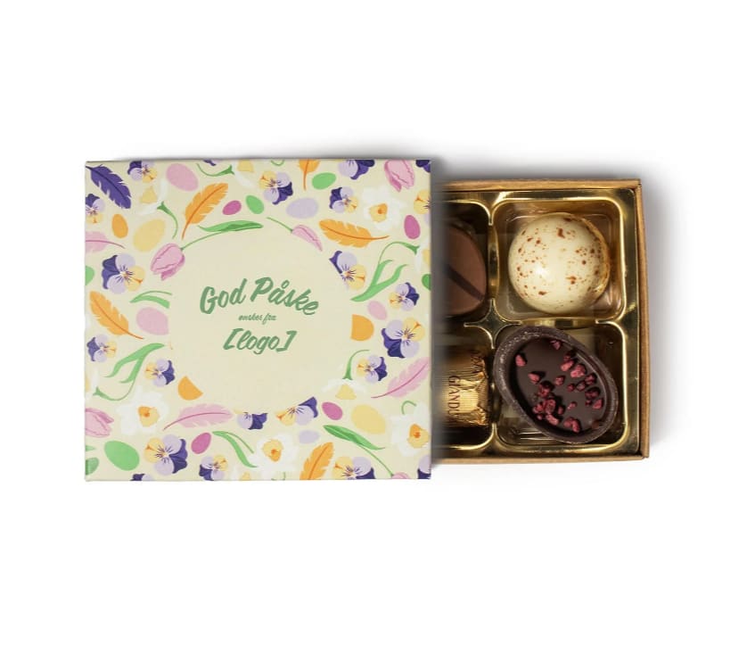 PÅSKEESKE MED BELGISKE PRALINER 4-PK