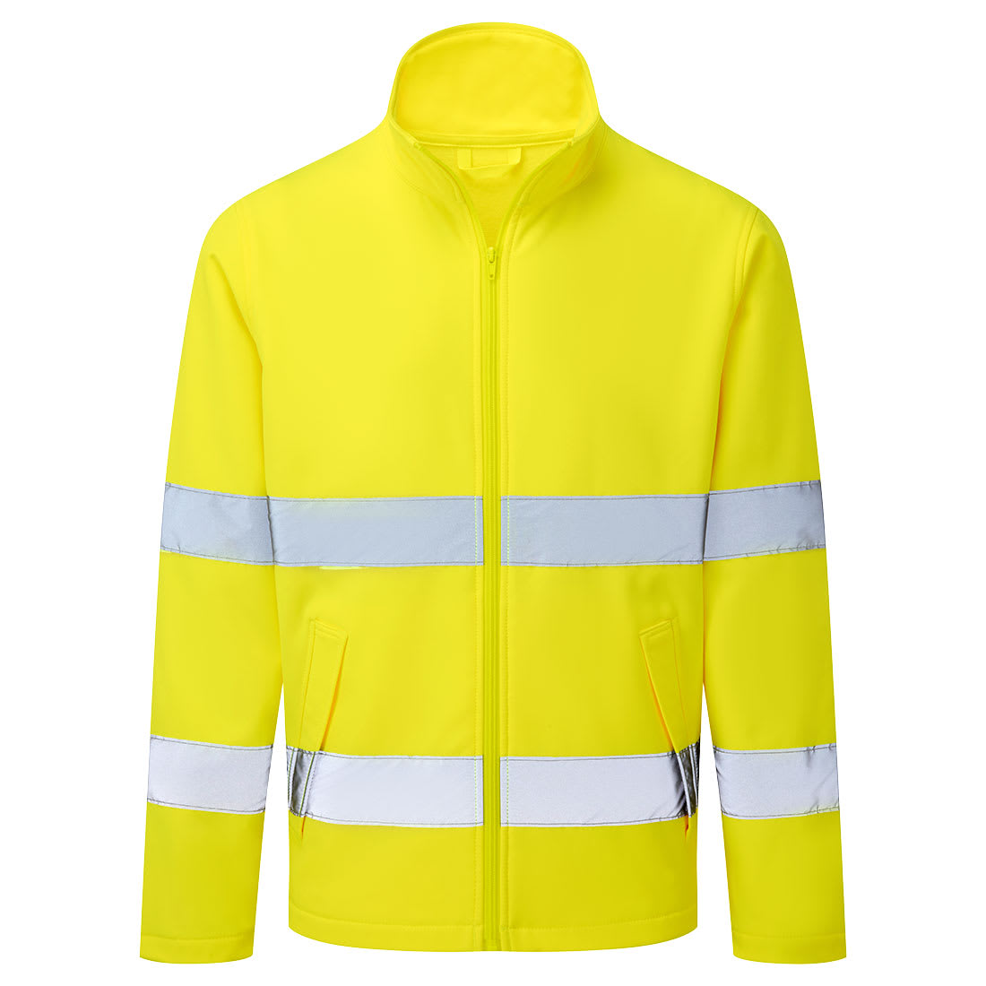 PORTWEST ES1 ESSENTIAL HI-VIS SOFTSHELL JACKET (2L), GUL