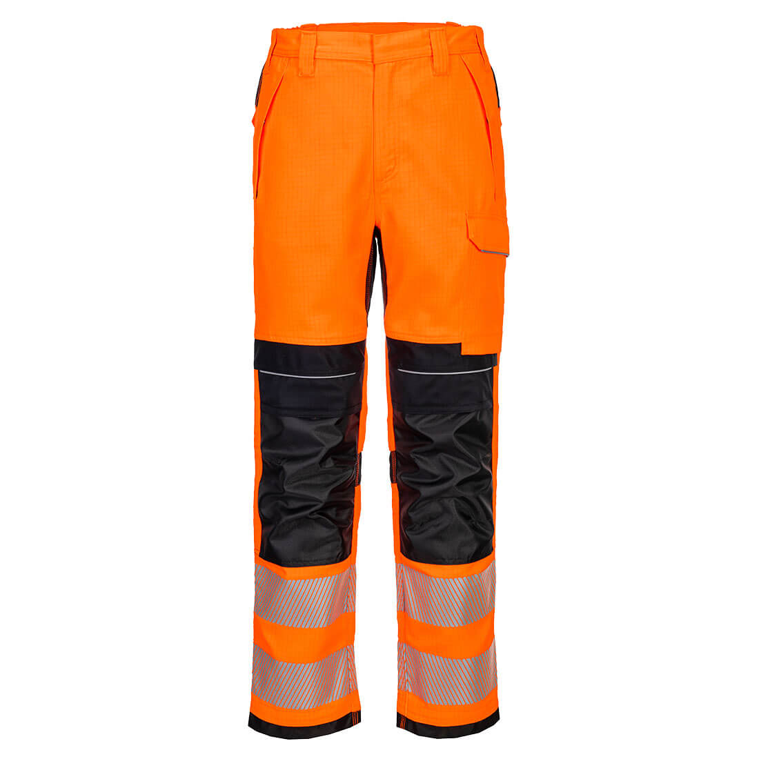 PORTWEST PW3 FR MODALFLAME HVO ARBEIDSBUKSE, ORANGE/SORT