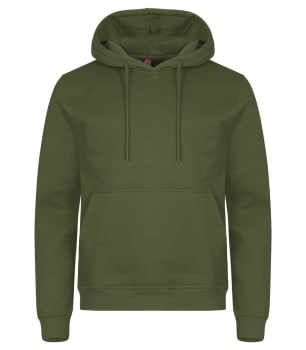 CLIQUE MIAMI HOODY, ARMY GREEN