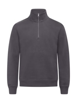 CLIQUE MIAMI HALF ZIP, METAL GREY