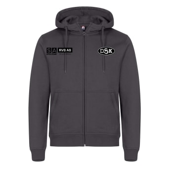 CLIQUE MIAMI HOODY FULL ZIP, METAL GREY