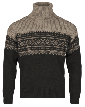 BRÅTENS MARIUS TURTLENECK, GRØNN/BEIGE