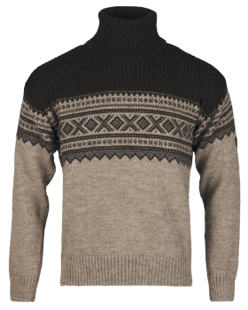 BRÅTENS MARIUS TURTLENECK, BEIGE/GRØNN