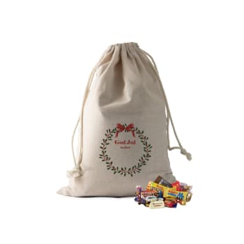 JULESEKK I LIN INK LOGO 3KG, FAVORITTMIX STANDARD,MED NØTTER