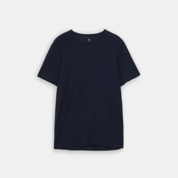 TUFTE CLOVER MERIONO TEE HERRE, MARINE