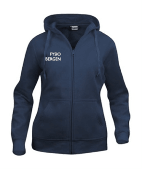 FYSIO BERGEN CLIQUE HETTEJAKKE, DAME BLÅ,