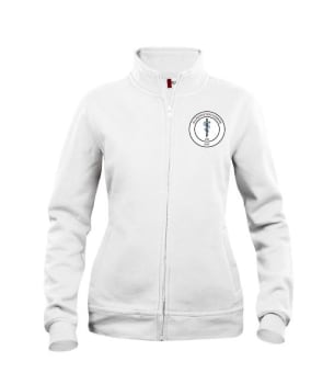 AS CLIQUE CARDIGAN COLLEGE-JAKKE, DAME HVIT