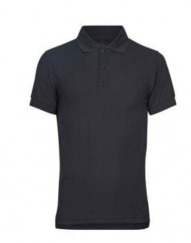 TRACKER COOL DRY SPORT PIQUE, SORT