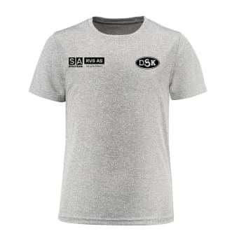 PRINTER RUN JUNIOR ACTIVE T-SHIRT, GRÅ
