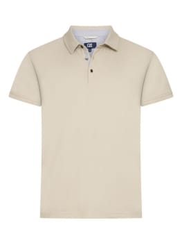 CUTTER & BUCK ADVANTAGE PREMIUM POLO MEN, BEIGE