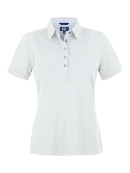 CUTTER & BUCK ADVANTAGE PREMIUM POLO LADIES, HVIT