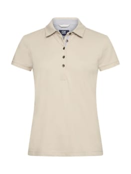 CUTTER & BUCK ADVANTAGE PREMIUM POLO LADIES, BEIGE