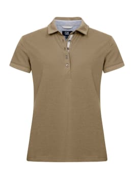 CUTTER & BUCK ADVANTAGE PREMIUM POLO LADIES, KHAKI