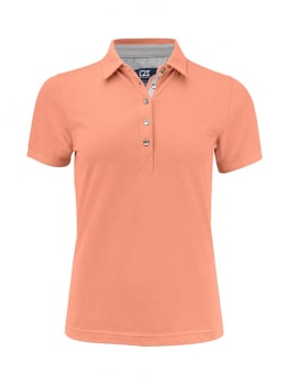 CUTTER & BUCK ADVANTAGE PREMIUM POLO LADIES, PAPAYA