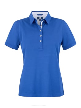 CUTTER & BUCK ADVANTAGE PREMIUM POLO LADIES, BLUE