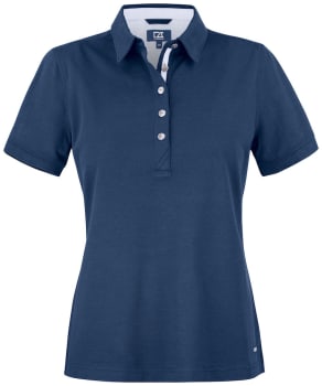 CUTTER & BUCK ADVANTAGE PREMIUM POLO LADIES MARINE