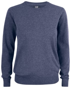 CUTTER & BUCK OAKVILLE CREWNECK WOMEN, NAVY MELANGE