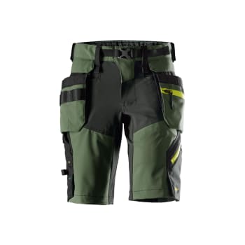 SNICKERS SOFTSHELL STRETCHSHORTS, GRØNN