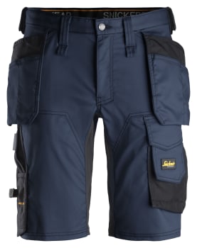 SNICKERS ALLROUNDWORK ARBEIDSSHORTS STRETCH, MARINE/SORT