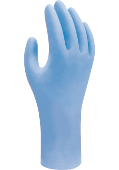 SHOWA BLÅ/UPUDRET ENG.HANSKE/NITRIL (ESKE AV 100 STK.)