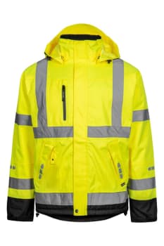 LYNGSØE FORET JAKKE, SYNLIGHET, GUL/SORT