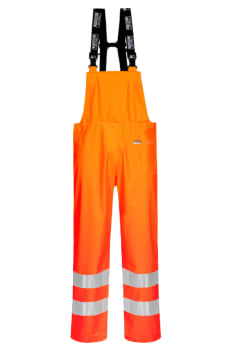 LYNGSØE FLAMMEHEMMENDE HI-VIS REGNBUKSE PU, ORANGE