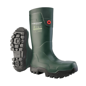 DUNLOP FIELDPRO VERNEGUMMISTØVEL, GRØNN