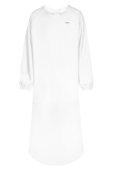 LYNGSØE KITTEL M/ARMER TIL MATVAREINDUSTRI, HVIT, STR.L