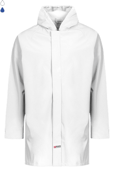 LYNGSØE REGNJAKKE FOR MATVAREINDUSTRI, HVIT