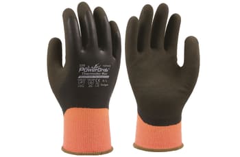 TOWA STRIKKET HANSKE M/HELDYPPED LATEX BELEGG, VINTERFORET