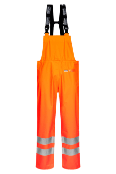 LYNGSØE REGNBUKSE M/SELER I ANTIFLAME, ORANGE M/REFLEKS