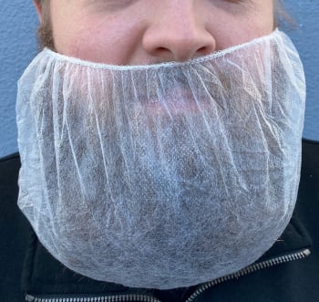 SKJEGGBIND, HVIT (100 STK)