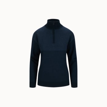 TUFTE ROBIN STITCH HALF-ZIP DAME, MARINE