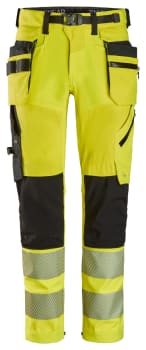 SNICKERS HIGH-VIS ARBEIDSBUKSE KL 2, GUL